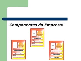 Componentes da Empresa:
 
