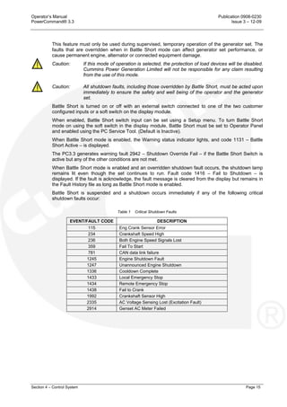 Powercommand Specific Breaker List.pdf Pcc 3.3 | PDF