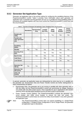 Powercommand Specific Breaker List.pdf Pcc 3.3 | PDF