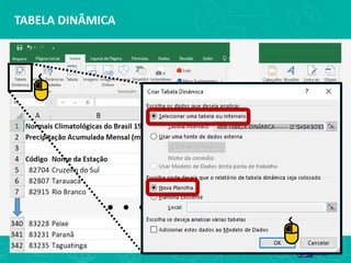 TABELA DINÂMICA
... ...
 