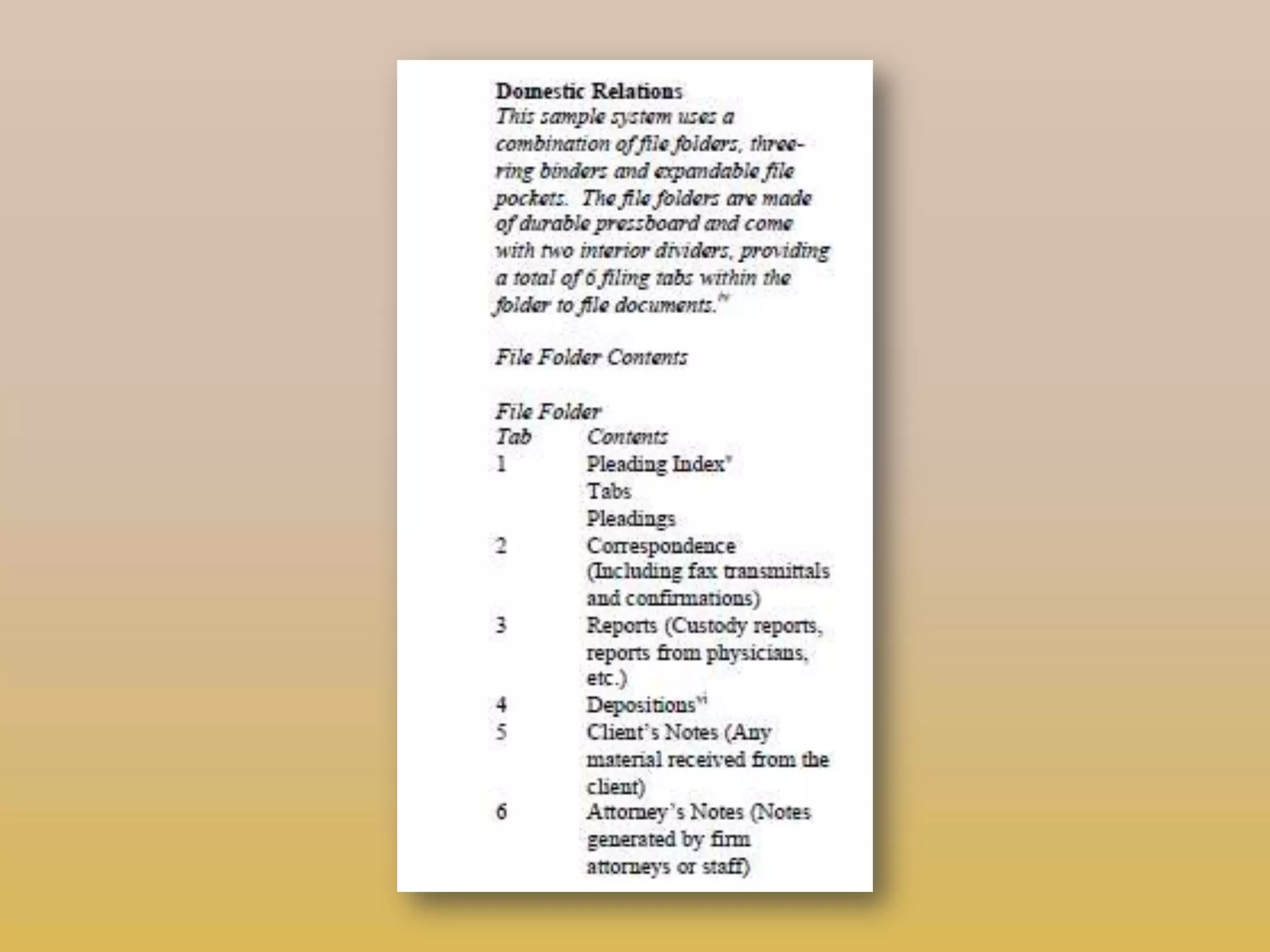 File Structures That Work! Find Common Patterns