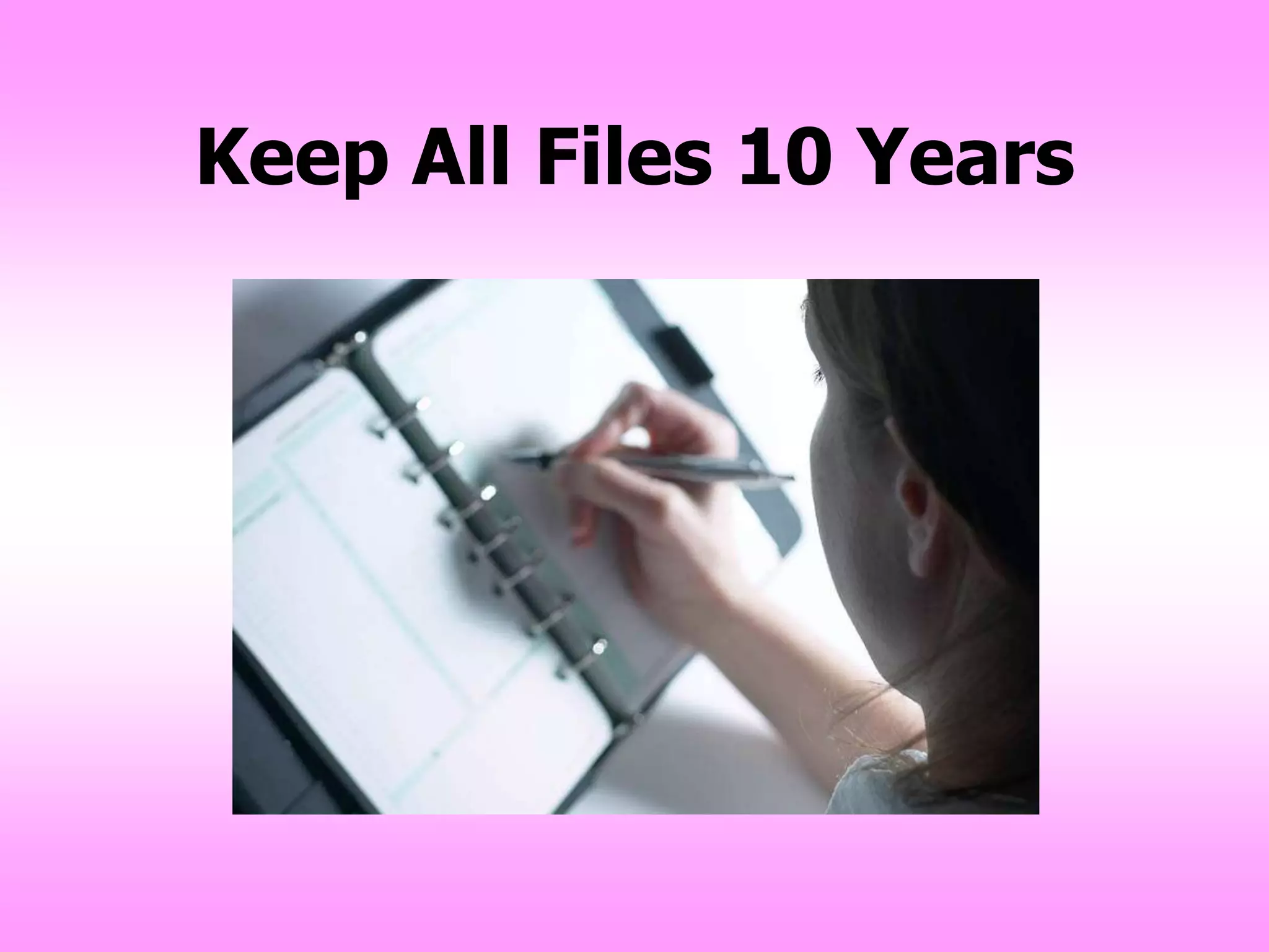   Destruction date assigned  Final bill or refund issued  And …