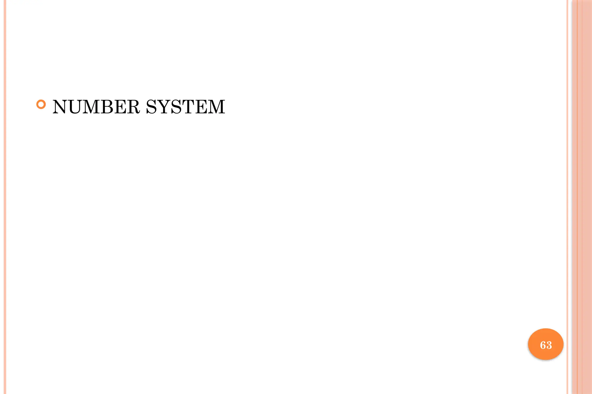 63  NUMBER SYSTEM 