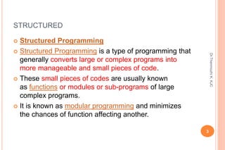 PROGRAMMING LANGUAGE AND TYPES | PPT