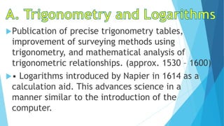 History of Mathematics - Early to Present Period | PPTX