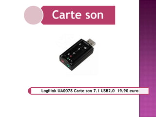 Carte Son Externe LogiLink USB 7.1 UA0078
