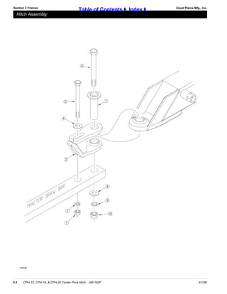 Great plains parts manual center pivot hitch cph-12, cph-15, chp-20