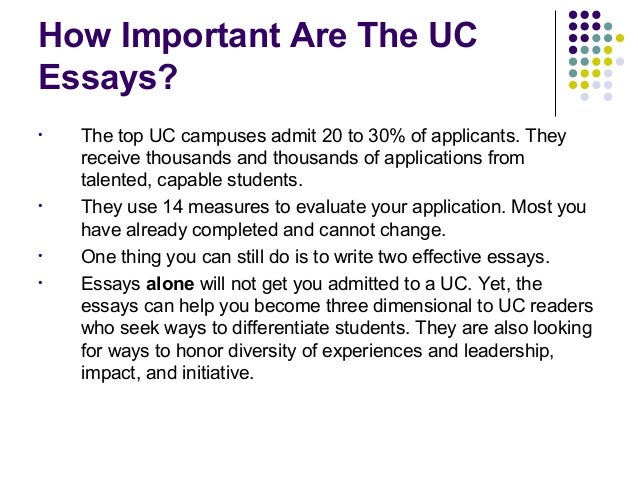 uc essays