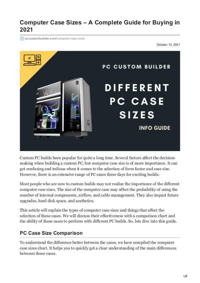 computer case sizes a complete guide for buying in 2021