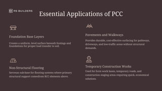 Ppc Or Rcc PCC vs RCC in Construction: Structural Performance and Load Capacity | PDF