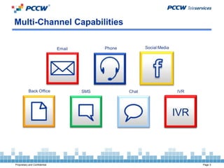 Multi-Channel Capabilities




Proprietary and Confidential   Page 3
 