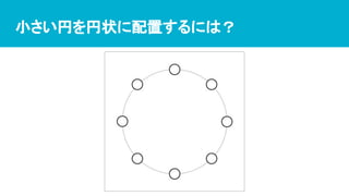 小さい円を円状に配置するには？
 