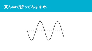 真ん中で折ってみますか
 