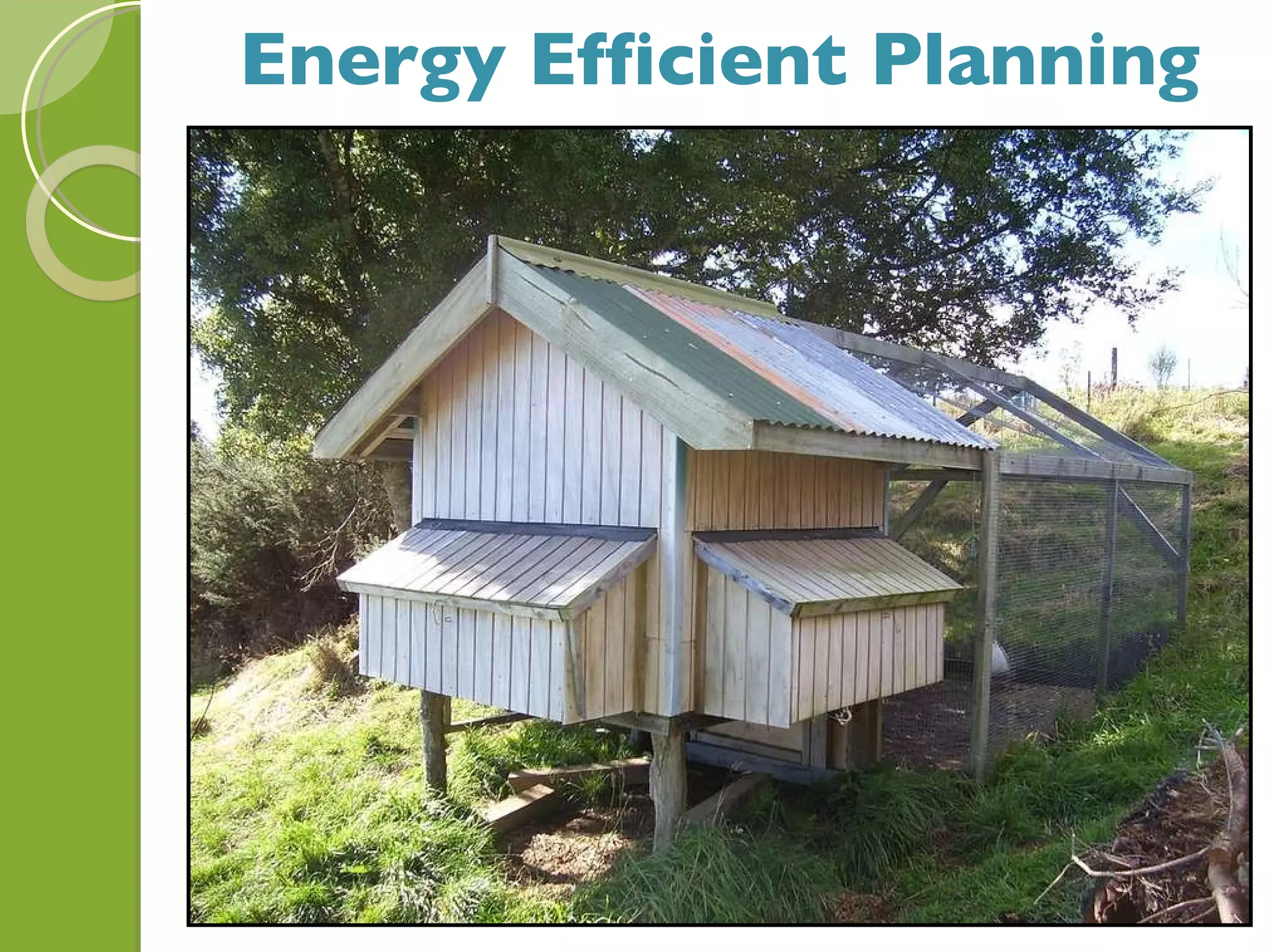 Energy Efficient Planning 