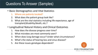 • Basic Demographics and Vital Statistics
1. Where are patients located?
2. What does the patient group look like?
3. What...