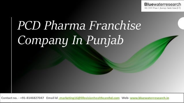 PCD Pharma Franchise
Company In Punjab
 