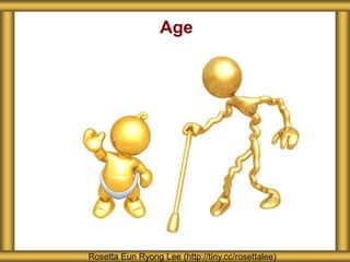 Age
Rosetta Eun Ryong Lee (http://tiny.cc/rosettalee)
 