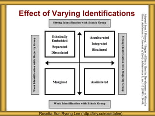 Effect of Varying Identifications
Rosetta Eun Ryong Lee (http://tiny.cc/rosettalee)
 