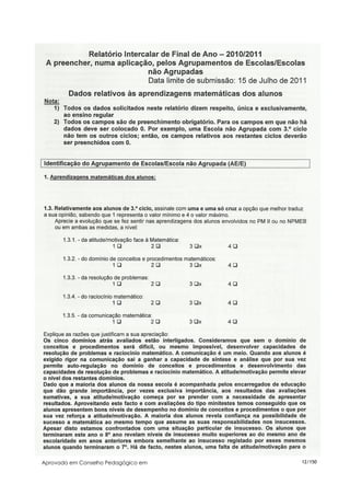 Aprovado em Conselho Pedagógico em   12/150
 