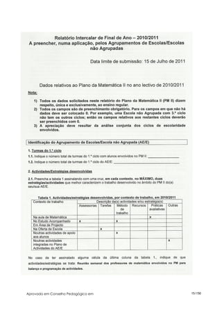Aprovado em Conselho Pedagógico em   15/150
 