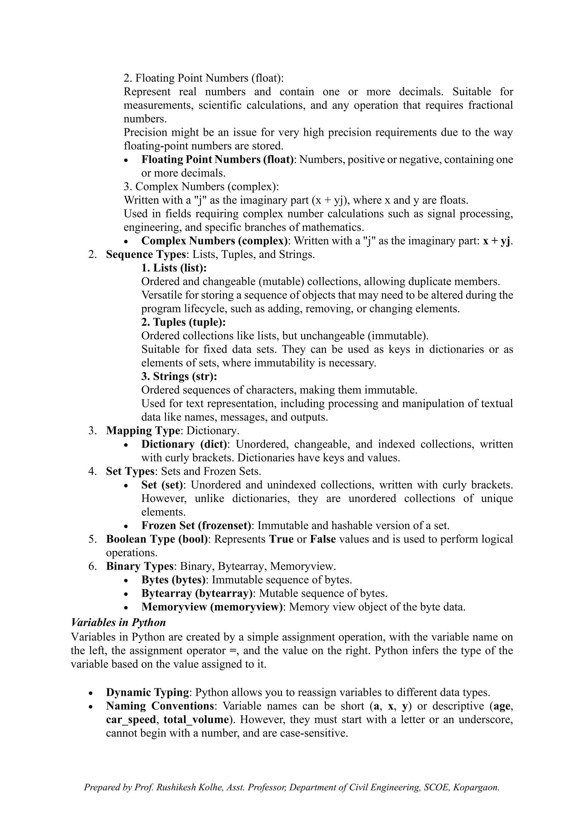 Programming in Civil Engineering_UNIT 2_NOTES | PDF | Programming ...