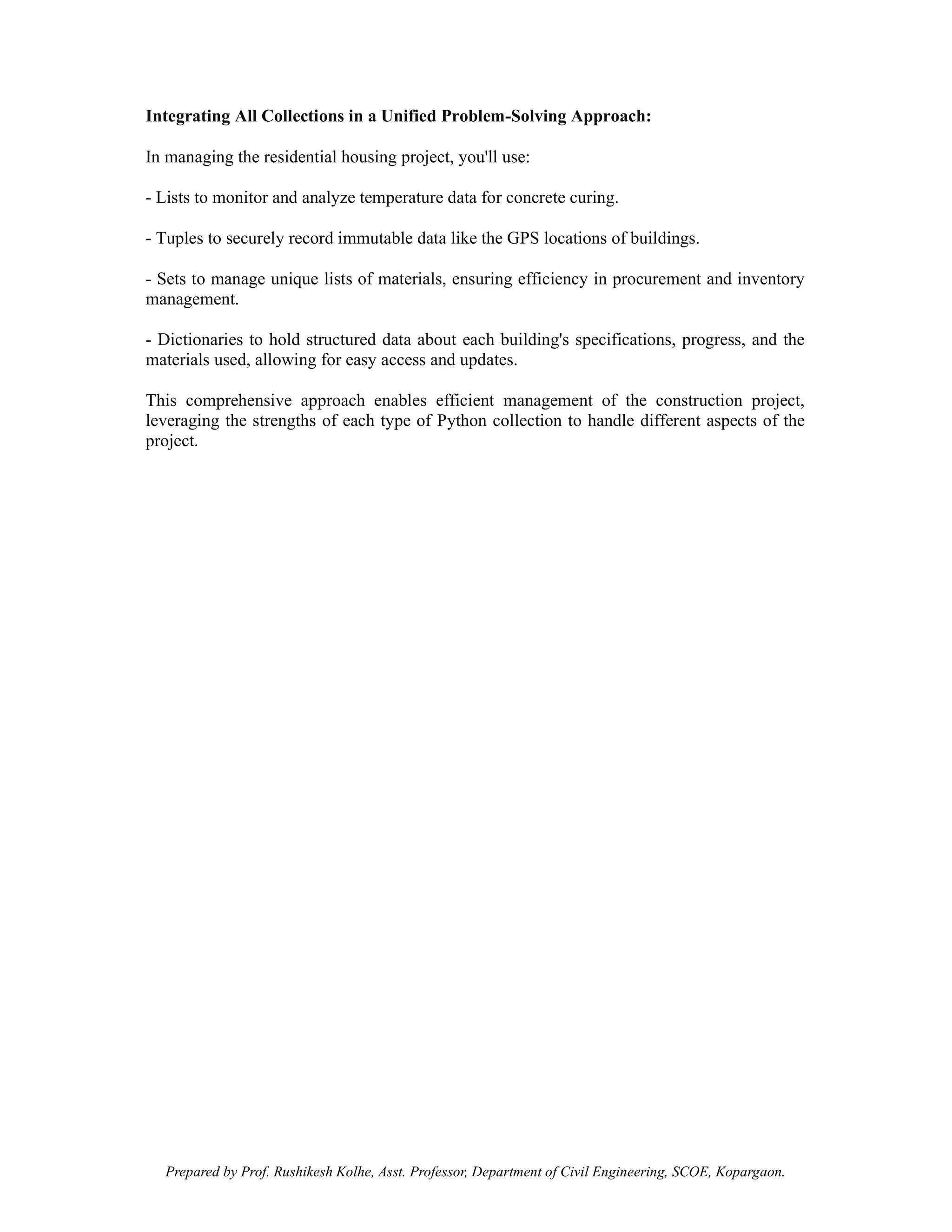 Programming in Civil Engineering_UNIT 3_NOTES | PDF | Programming ...