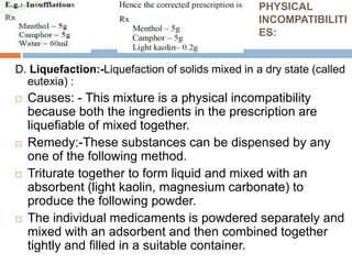 Physical Incompatabilities pceuticalincompatibilitieskcnadcsd;isfji.pptx