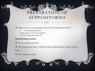 Suppositories | PPTX