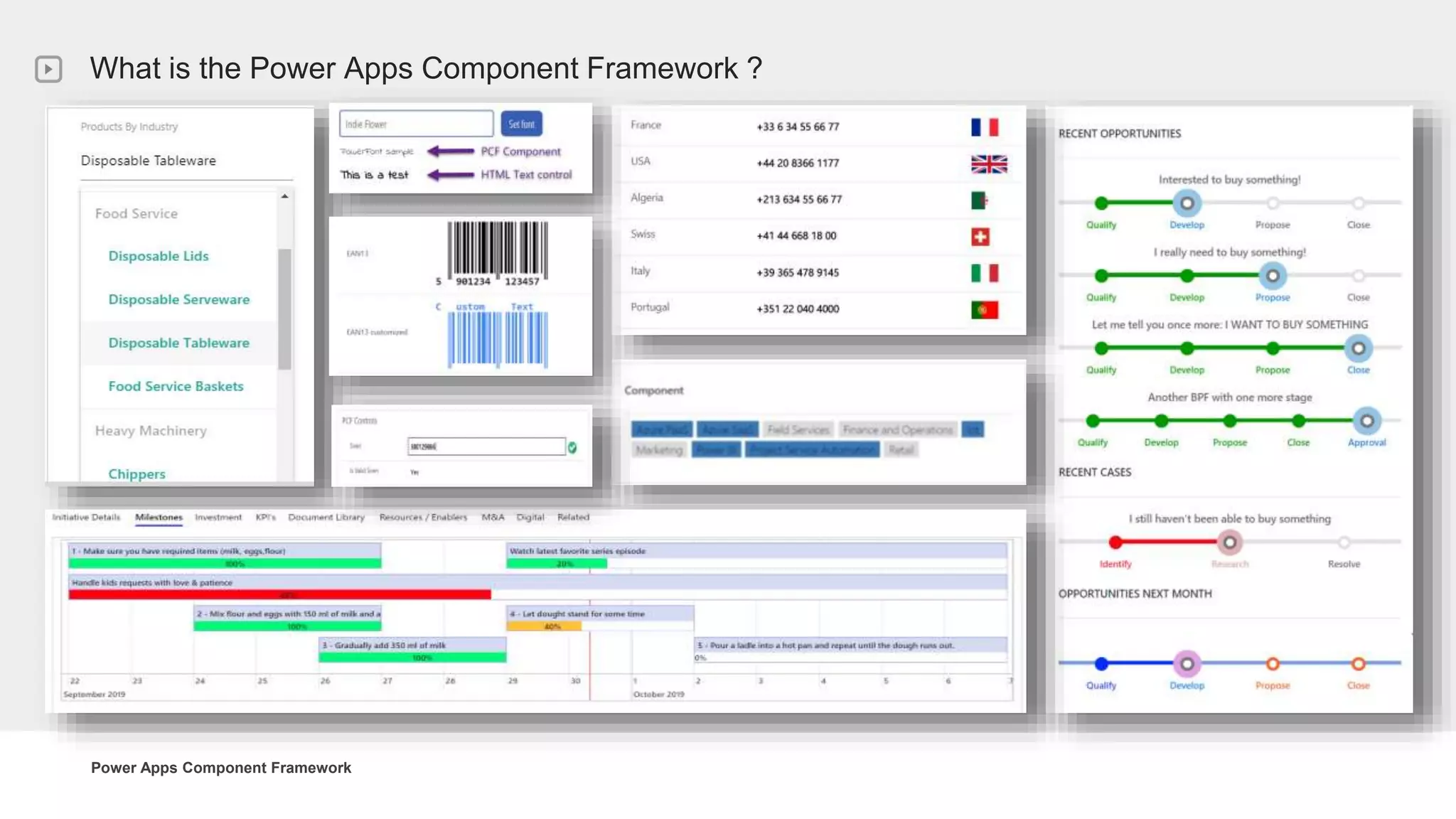 Power Apps Component Framework - Dynamics Power! 365 Paris 2019 | PPT