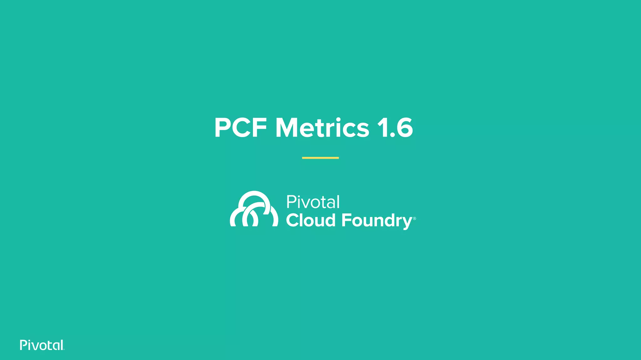PCF Metrics 1.6
 