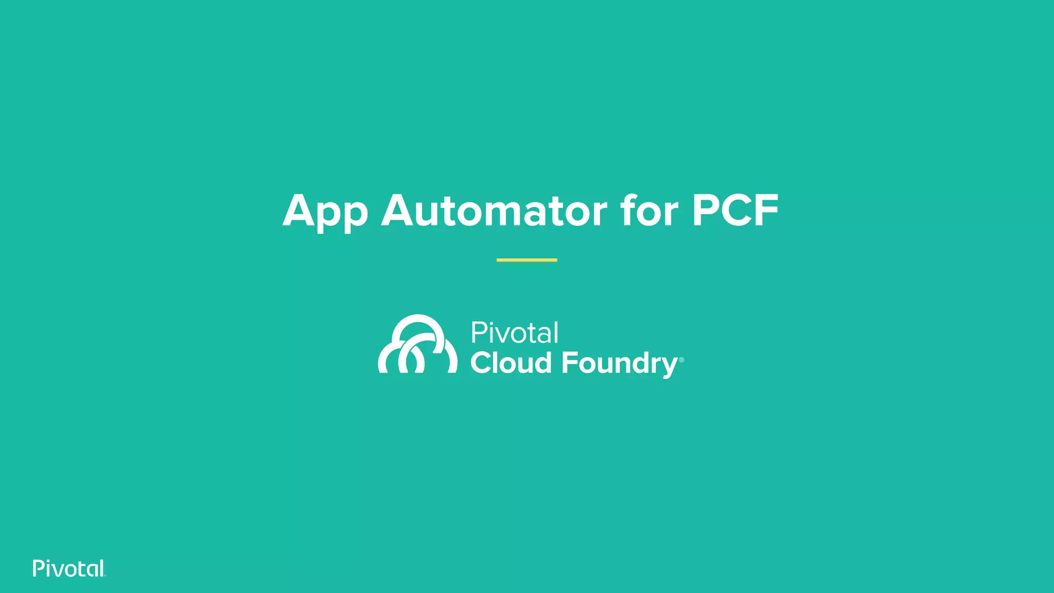 App Automator for PCF
 