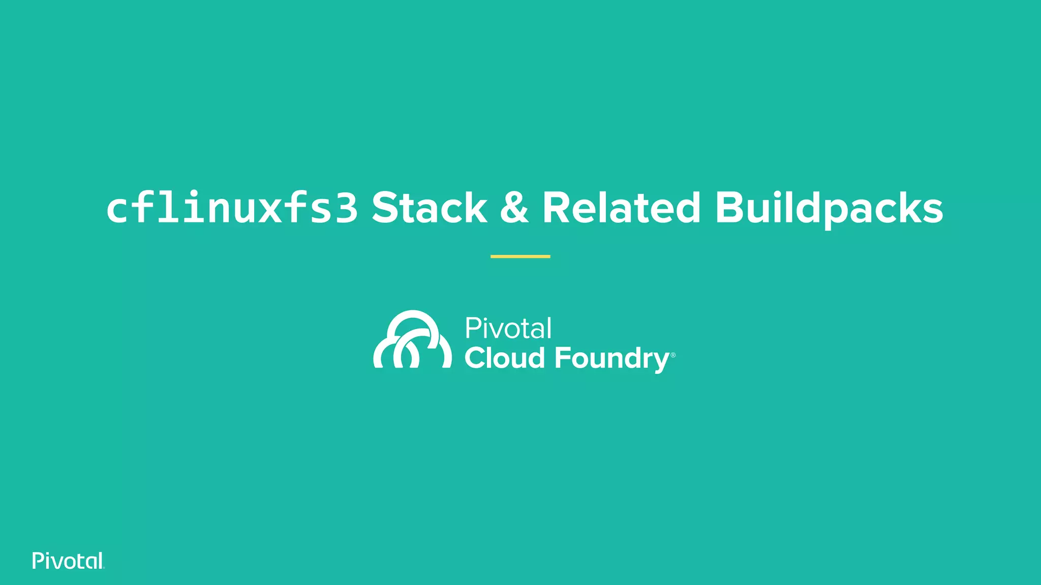 cflinuxfs3 Stack & Related Buildpacks
 