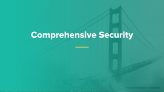 Comprehensive Security
© Copyright 2019 Pivotal Software, Inc. All rights Reserved.
 