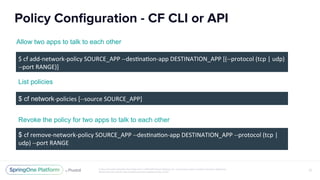 Cloud Foundry Networking with VMware NSX | PDF