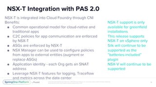 Cloud Foundry Networking with VMware NSX | PDF