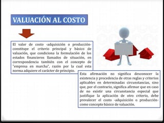 PRINCIPIOS DE CONTABILIDAD GENERALMENTE ACEPTADOS Slide 20