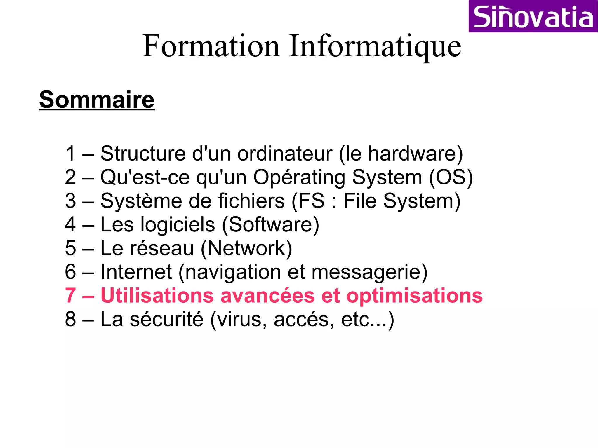 EXERCICE But :  signet ou favoris Objet :  - placez vous sur une page précédement recherchée dans google - placez votre souris sur l'îcone située juste avant l'URL - faite click droit dessus, une fenêtre s'ouvre... qui vous permet de mémoriser  cette adresse dans vos signets (favoris). - une fois ce signet ajouté, allez dans le menu signets - faites gérer les signets. Et réorganisez les signets à votre goût... 6 – Internet 