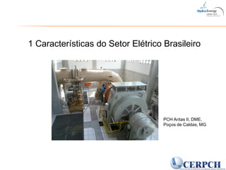 1 Características do Setor Elétrico Brasileiro
PCH Antas II, DME,
Poços de Caldas, MG
 