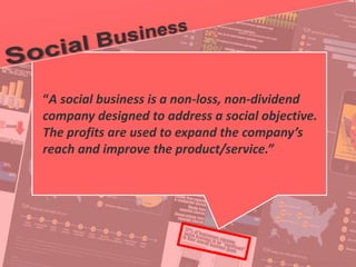 34
© PROJECT CONSULT Unternehmensberatung Dr. Ulrich Kampffmeyer GmbH 2011 / Autorenrecht: <Vorname Nachname> Jan-18 / Quelle: PROJECT CONSULT 2
Aktuelle Trends im Enterprise Information Management Update-Tage EIM 2012Dr. Ulrich Kampffmeyer Quelle: http://en.wikipedia.org/wiki/Social_business
“A social business is a non-loss, non-dividend
company designed to address a social objective.
The profits are used to expand the company’s
reach and improve the product/service.”
 