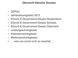147
© PROJECT CONSULT Unternehmensberatung Dr. Ulrich Kampffmeyer GmbH 2011 / Autorenrecht: <Vorname Nachname> Jan-18 / Quelle: PROJECT CONSULT 2
Aktuelles zum Informationsmanagement: Themen, Trends, Standards und Recht Update-Tage EIM 2013Dr. Ulrich Kampffmeyer
Übersicht Aktuelle Gesetze
• GDPdU
• Jahressteuergesetz 2013
• EGovG E-Government-Gesetz Deutschland
• EGovG E-Government-Gesetz Schweiz
• EGovG E-Government-Gesetz Österreich
• Leistungsschutzgesetz
• Patientenrechtegesetz
• Medizinproduktegesetz
• … was uns sonst noch so erwartet …
 
