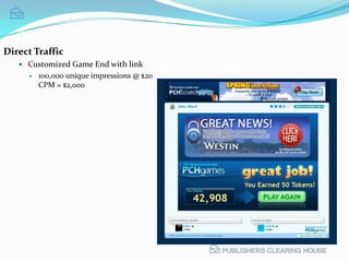 100,000 site impressions @ $10 CPM = $1,000