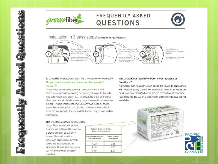 pchs insulation presentation green fiber insulation chart