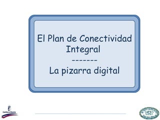 El Plan de Conectividad Integral  ------- La pizarra digital 