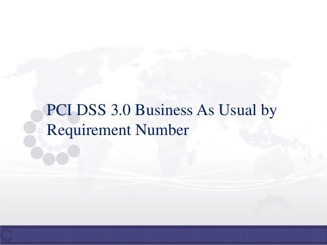 5 for effective segmentation requirement Business PCI Usual DSS as