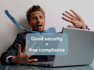 Good security
                                                               =
                                                        free compliance


25   Entire contents © 2009 Forrester Research, Inc. All rights reserved.
 