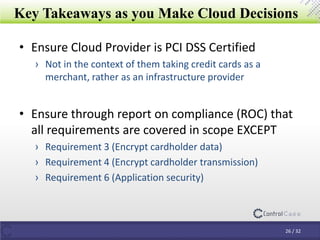 PCI-DSS Compliance in the Cloud | PPTX