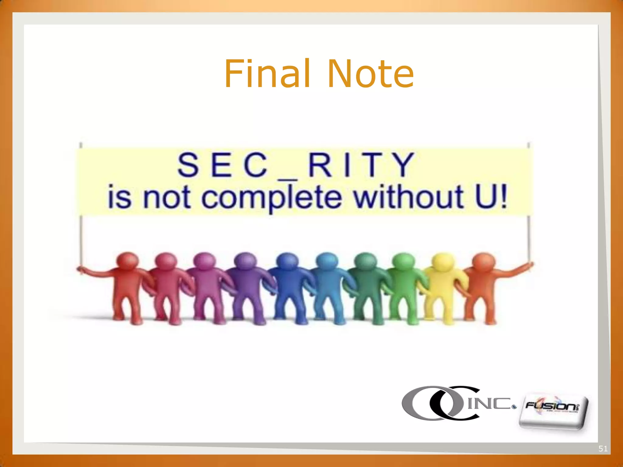 SET


      Final Note




                   51
 