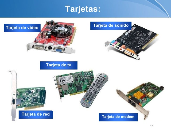 Resultado de imagen para tarjetas de sonido video y red