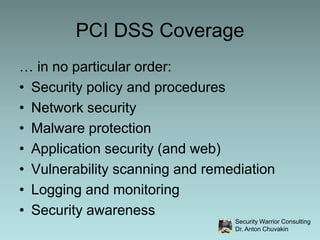 Do not use vendor-supplied defaults for system passwords and other security parametersBuild and Maintain a Secure NetworkProtect stored data