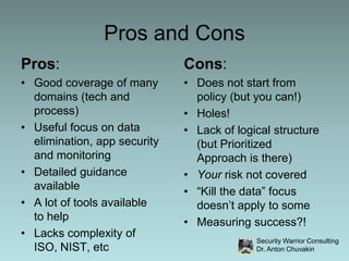 PCI DSS Coverage… in no particular order:Security policy and proceduresNetwork securityMalware protectionApplication security (and web)Vulnerability scanning and remediationLogging and monitoringSecurity awareness